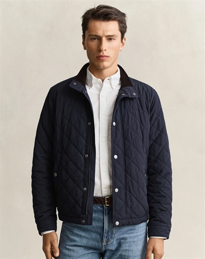 Gant - Quilted Jakke - Evening Blue